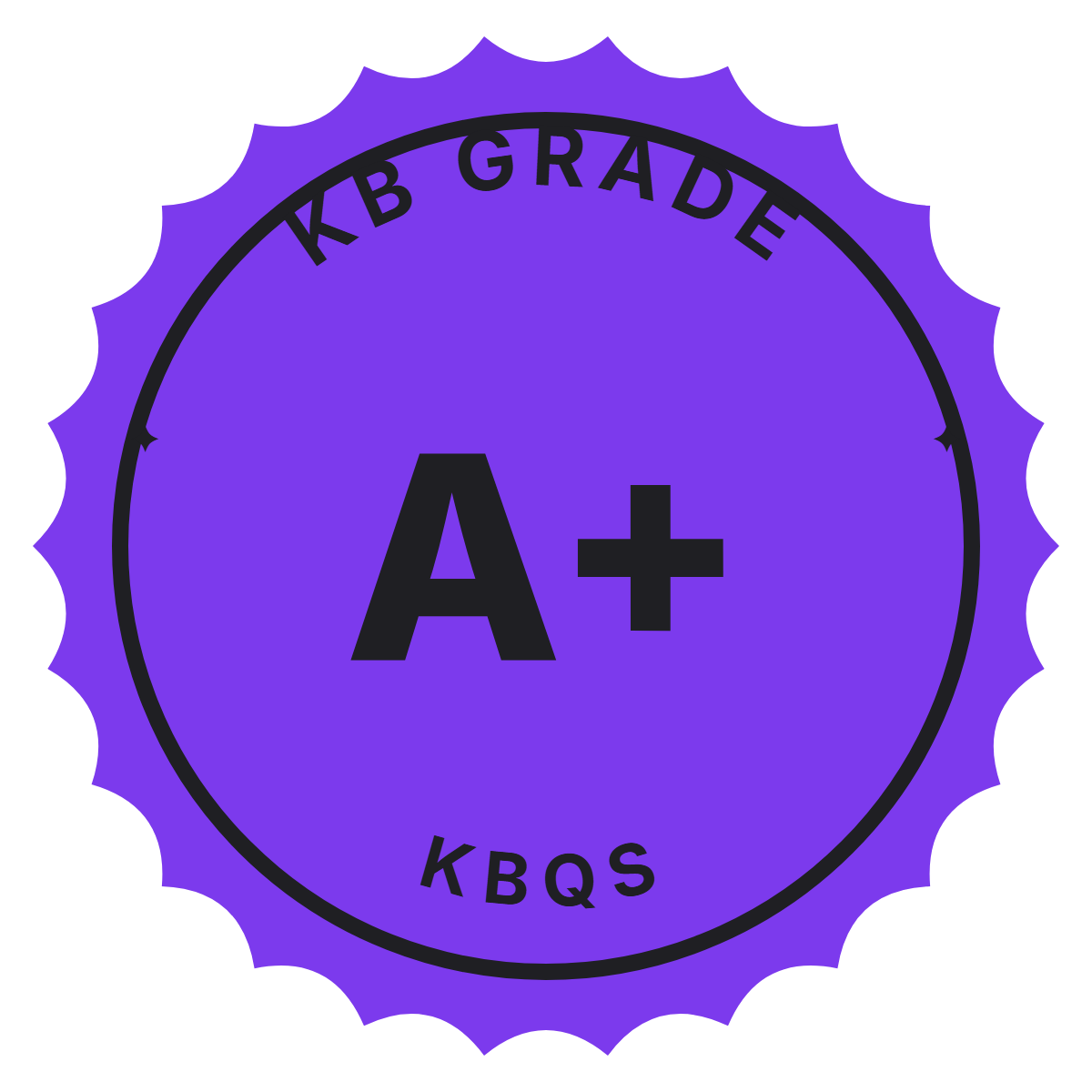 KB Quality grade A plus seal